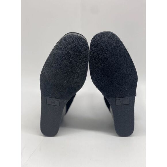 Sun + Stone Women's Camillia Wedge Booties - Black 11M - Picture 5 of 8